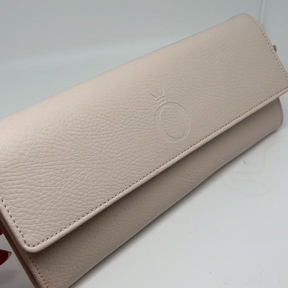 Pandora Unforgettable Moment Jewelry Travel Case Blush Leather Wallet Clutch NEW - Picture 3 of 9